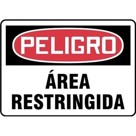 Accuform OSHA DANGER Safety Sign RESTRICTED SHMADM137XL SHMADM137XL